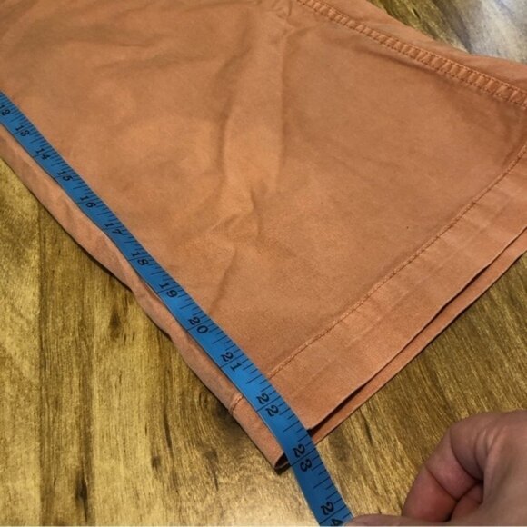 Rise Coral Pink Stretch Jeans Capri Ankle Pants - Picture 5 of 9